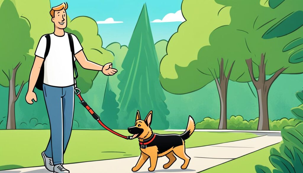 leash training for german shepherd